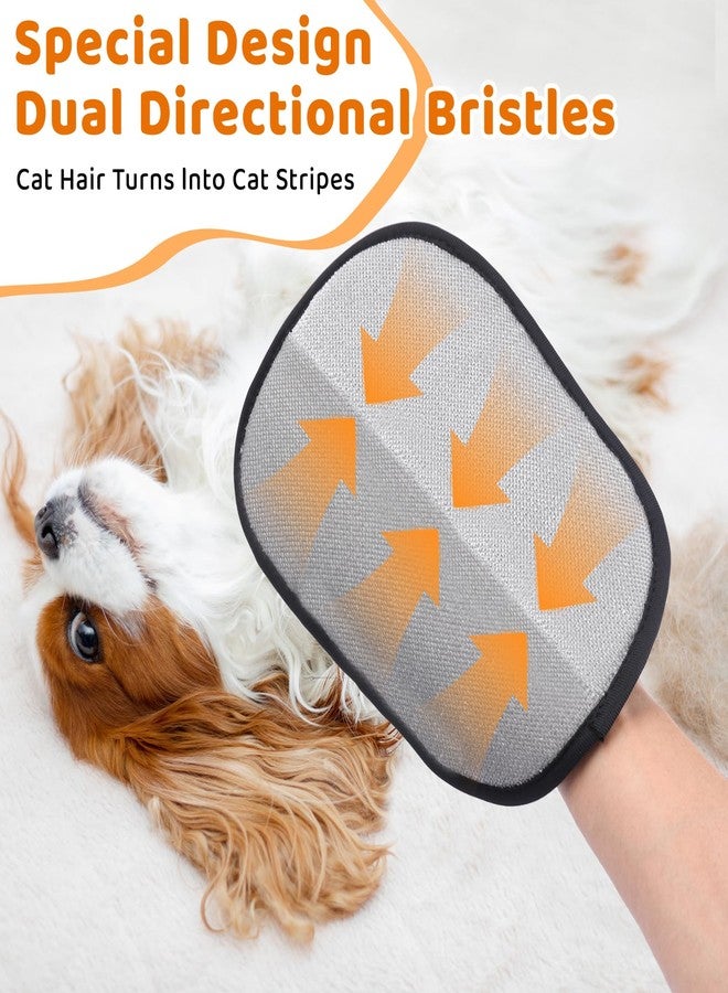 ZREVSB Pet Hair Remover Glove for Dogs & Cats, Newly Upgraded Reusable Electrostatic Pet Hair Gloves, Pet Hair Remover Tool for Clothing, Couch, Carpet, Car Seat (2Pcs - Black) - Image 4